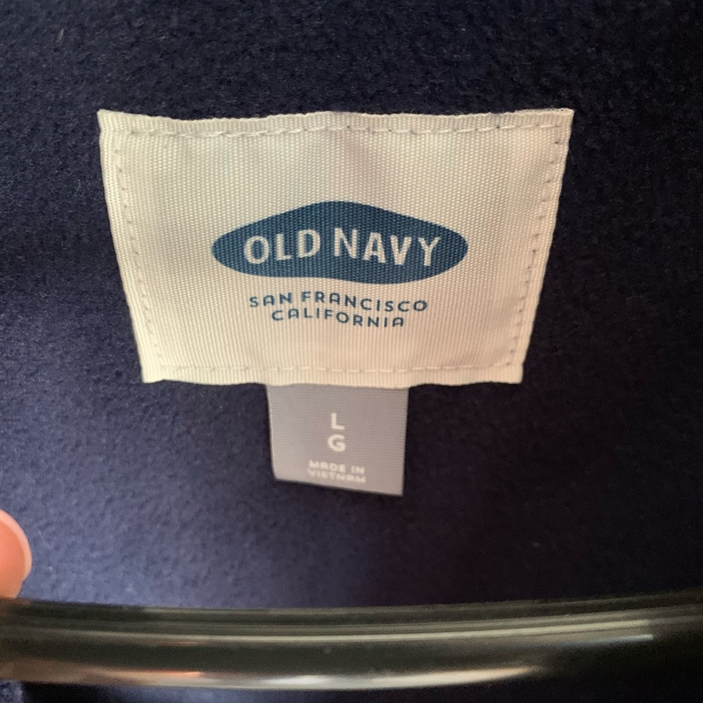 Navy puffer vest